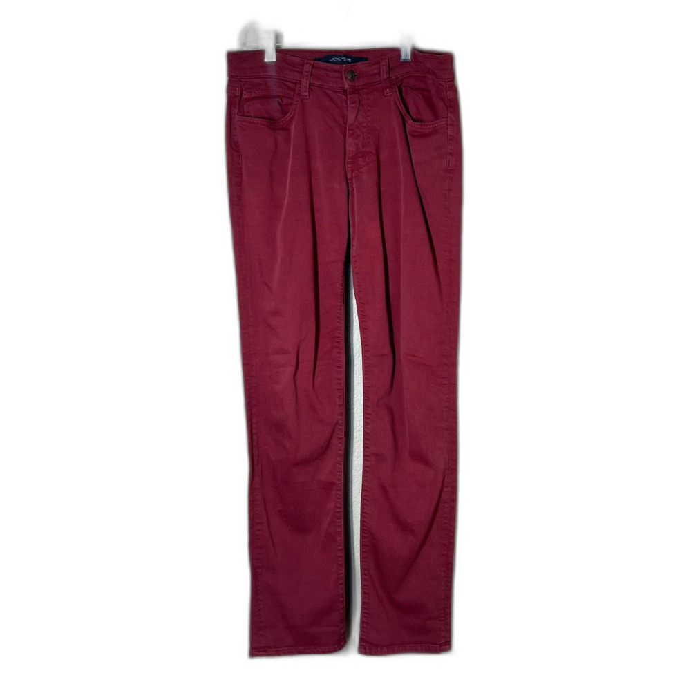 Joe's Jeans Maroon Denim Straight and Narrow Jeans 29 Waist Womens 8